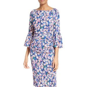 Tracy Reese Floral Stretch Silk Sheath Dress